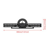 Maxbell Combination Square Ruler Set Protractor Adjustable Layout Woodworkings Ruler Black 30x8cm