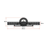 Maxbell Combination Square Ruler Set Protractor Adjustable Layout Woodworkings Ruler Black 30x8cm