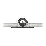 Maxbell Combination Square Ruler Set Protractor Adjustable Layout Woodworkings Ruler Silver 30x8cm