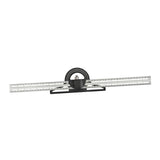Maxbell Combination Square Ruler Set Protractor Adjustable Layout Woodworkings Ruler Silver 50x8cm