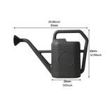 Maxbell Watering Can House Flower Ergonomic Handle Flower Bed Courtyard Spray Bottle 5L Gray