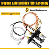 Maxbell Natural Gas Pilot Assembly Spare Home Accessory with Thermocouple Thermopile