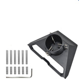 Maxbell Pipe Adapter Kit Pole Mount Adapter Mounting Kit for Gen 3 V3 Kickstand Dish Black