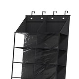 Maxbell Door Shoe Organizer Black Hanging Shoe Organizer for Indoor Living Room Home