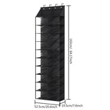 Maxbell Door Shoe Organizer Black Hanging Shoe Organizer for Indoor Living Room Home