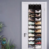 Maxbell Door Shoe Organizer Black Hanging Shoe Organizer for Indoor Living Room Home