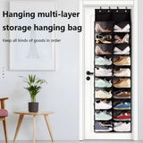 Maxbell Door Shoe Organizer Black Hanging Shoe Organizer for Indoor Living Room Home