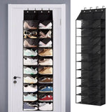 Maxbell Door Shoe Organizer Black Hanging Shoe Organizer for Indoor Living Room Home