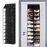 Maxbell Door Shoe Organizer Black Hanging Shoe Organizer for Indoor Living Room Home