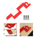 Maxbell Handle Free Cabinet Slotting Tool 2 Depth Hole Spacing Sturdy Auxiliary Tool