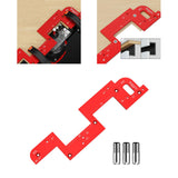 Maxbell Handle Free Cabinet Slotting Tool 2 Depth Hole Spacing Sturdy Auxiliary Tool