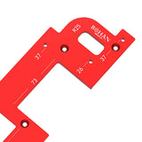 Maxbell Handle Free Cabinet Slotting Tool 2 Depth Hole Spacing Sturdy Auxiliary Tool