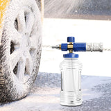 Maxbell Hand Pump Pressure Foam Sprayer Foam Washing Sprayer for Outdoor Indoor Lawn Blue White