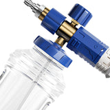 Maxbell Hand Pump Pressure Foam Sprayer Foam Washing Sprayer for Outdoor Indoor Lawn Blue White