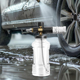 Maxbell Hand Pump Pressure Foam Sprayer Foam Washing Sprayer for Outdoor Indoor Lawn Black White