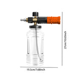 Maxbell Hand Pump Pressure Foam Sprayer Foam Washing Sprayer for Outdoor Indoor Lawn Black Orange