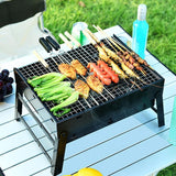 Maxbell Foldable BBQ Grill Multipurpose Barbecue Grill for Picnic Garden Backpacking 27x35x20cm