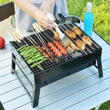 Maxbell Foldable BBQ Grill Multipurpose Barbecue Grill for Picnic Garden Backpacking 27x35x20cm