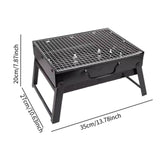 Maxbell Foldable BBQ Grill Multipurpose Barbecue Grill for Picnic Garden Backpacking 27x35x20cm
