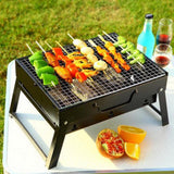 Maxbell Foldable BBQ Grill Multipurpose Barbecue Grill for Picnic Garden Backpacking 22x43x29cm