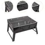 Maxbell Foldable BBQ Grill Multipurpose Barbecue Grill for Picnic Garden Backpacking 22x43x29cm