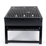 Maxbell Foldable BBQ Grill Multipurpose Barbecue Grill for Picnic Garden Backpacking 22x43x29cm