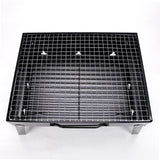 Maxbell Foldable BBQ Grill Multipurpose Barbecue Grill for Picnic Garden Backpacking 22x43x29cm