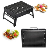 Maxbell Foldable BBQ Grill Multipurpose Barbecue Grill for Picnic Garden Backpacking 22x43x29cm