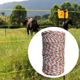 Maxbell 200M for Horse Fencing Safe Enough for Large Animals Electric Fence Polywire
