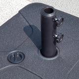 Maxbell Patio Water Filled Umbrella Base Stand for 1.5" 1.9" Poles