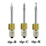 Maxbell Soldering Iron Tips E10 Interface Parts Easy to Use Replacements for Outdoor