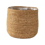 Woven Planters Basket Rustic Easy to Clean Container for Home Garden Bedroom