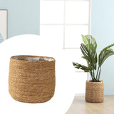 Woven Planters Basket Rustic Easy to Clean Container for Home Garden Bedroom