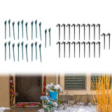 20Pcs Christmas Light Stakes Decor Outdoor Lawn Stakes for Garden Patio Path Green