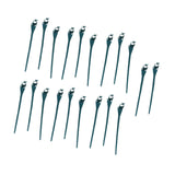 20Pcs Christmas Light Stakes Decor Outdoor Lawn Stakes for Garden Patio Path Green