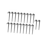 20Pcs Christmas Light Stakes Decor Outdoor Lawn Stakes for Garden Patio Path Black