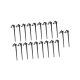 20Pcs Christmas Light Stakes Decor Outdoor Lawn Stakes for Garden Patio Path Black