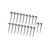 20Pcs Christmas Light Stakes Decor Outdoor Lawn Stakes for Garden Patio Path Black