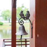 Maxbell Door Bell Cast Iron Metal Retro Dinner Bell for Outside Garden Indoor Outdoor