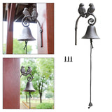 Maxbell Door Bell Cast Iron Metal Retro Dinner Bell for Outside Garden Indoor Outdoor