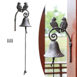 Maxbell Door Bell Cast Iron Metal Retro Dinner Bell for Outside Garden Indoor Outdoor
