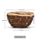 Maxbell Bird House Hanging Hut Blue Jays Parrot Bluebirds Handwoven Bamboo Bird Nest