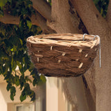 Maxbell Bird House Hanging Hut Blue Jays Parrot Bluebirds Handwoven Bamboo Bird Nest
