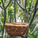 Maxbell Bird House Hanging Hut Blue Jays Parrot Bluebirds Handwoven Bamboo Bird Nest