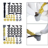 Maxbell 90 Degree Flex Shaft Rotary Tool Handpiece Shaping Engraving 90 Degree Elbow Black