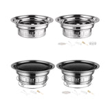 Maxbell Round Barbecue Grill Furnace Outdoor Grill for Backyard Outdoor Indoor Beach Style A