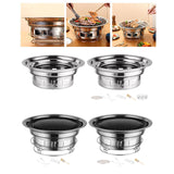 Maxbell Round Barbecue Grill Furnace Outdoor Grill for Backyard Outdoor Indoor Beach Style A