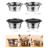 Maxbell Round Barbecue Grill Furnace Outdoor Grill for Backyard Outdoor Indoor Beach Style A