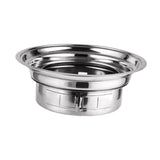 Maxbell Round Barbecue Grill Furnace Outdoor Grill for Backyard Outdoor Indoor Beach Style A