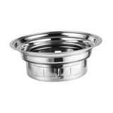 Maxbell Round Barbecue Grill Furnace Outdoor Grill for Backyard Outdoor Indoor Beach Style A